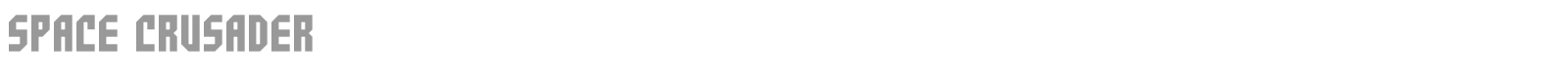 Space Crusader font preview